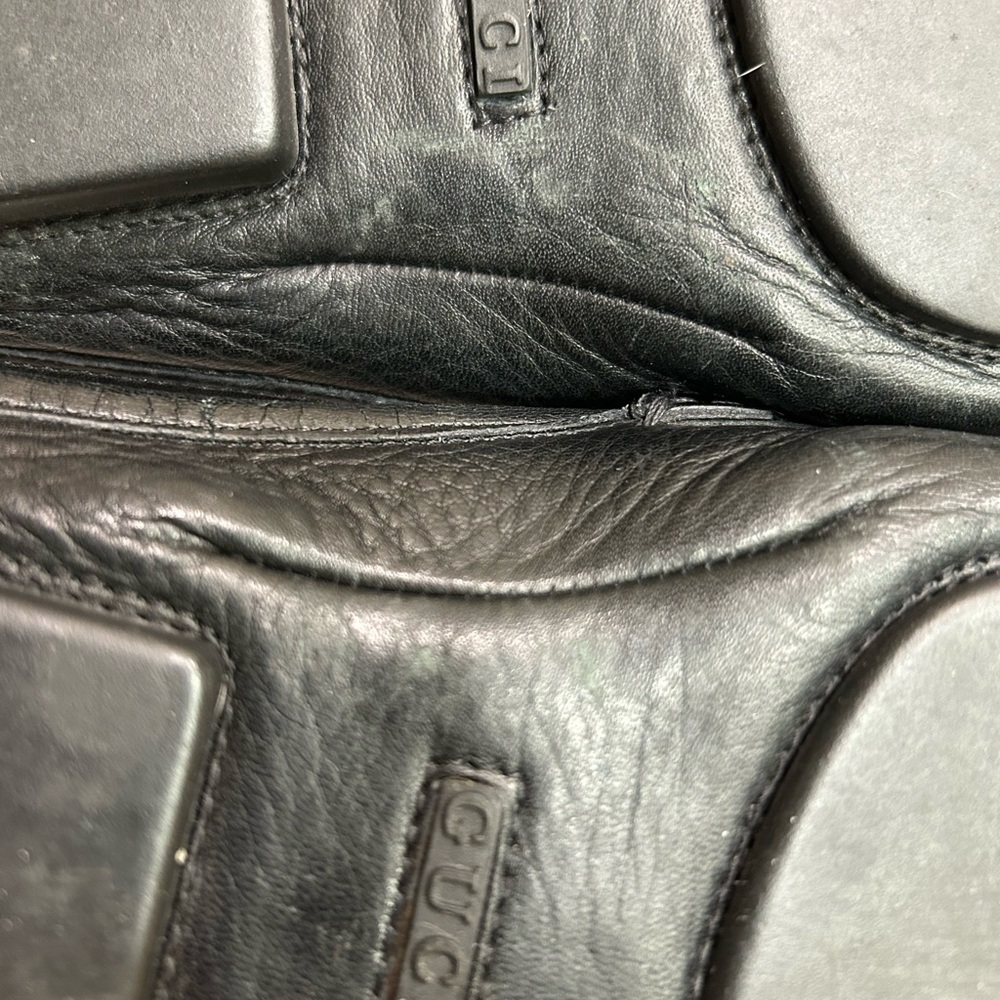 Gucci Leather Slippers / Slides, black, buckle detail, 110104, Size 8 - Picture 14 of 14